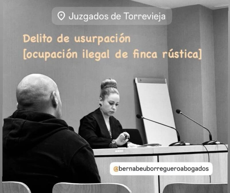 Defensa delito de ocupación ilegal de finca rústica